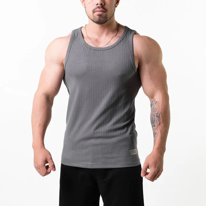 Cotton Men's Vest for Fashion Gym Exercise